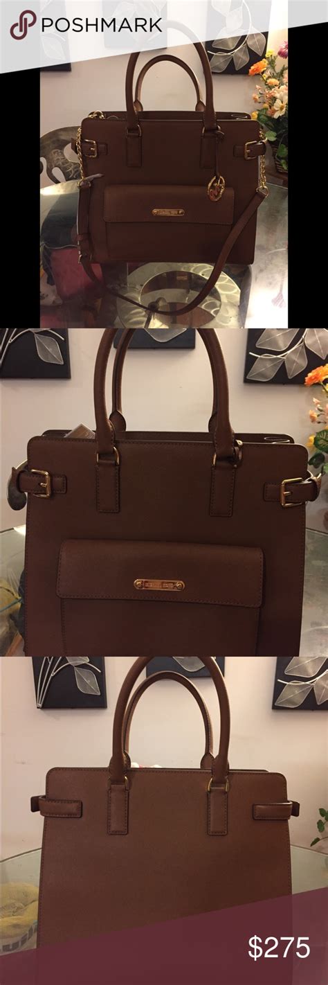 Michael Kors Georgia Large NS Tote Saffiano Leather Luggage 